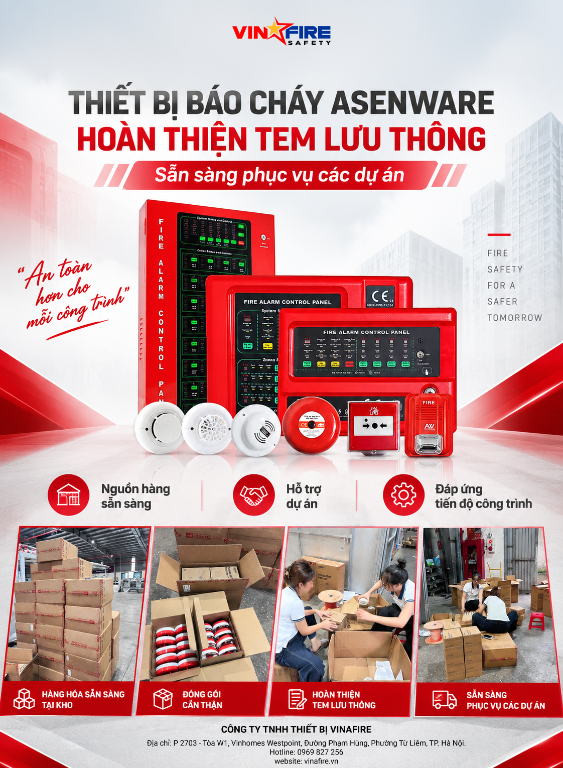 Thiết bị báo cháy Asenware hoàn thiện tem lưu thông – Sẵn sàng phục vụ các dự án