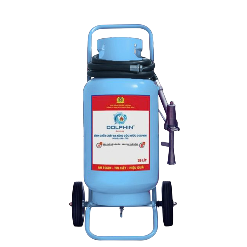 Bình chữa cháy xe đẩy gốc nước 35 Lít Dolphin DPA-T35L (Bộ Công An)